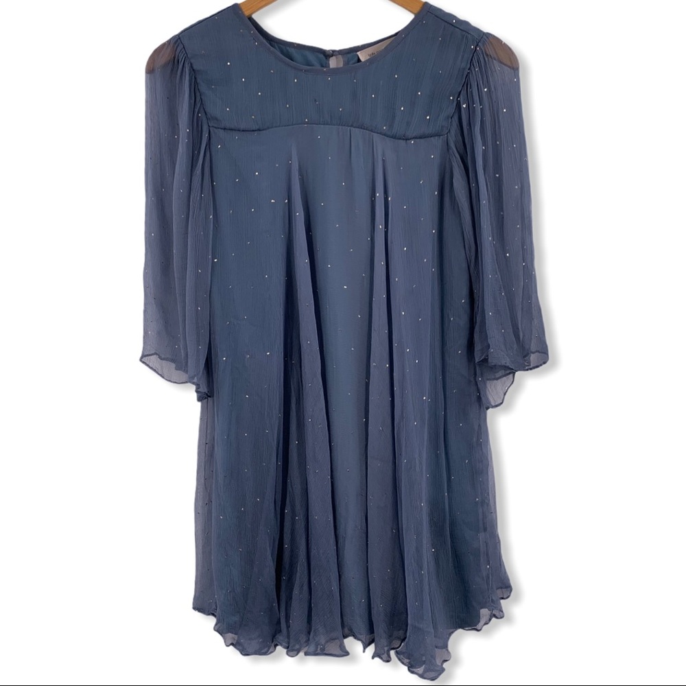 Kate‎ Moss Topshop Blue Chiffon Dress Size 2